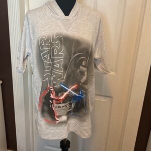 Star Wars Womens Short Sleeve Lightweight Hoodie sz M NWOT